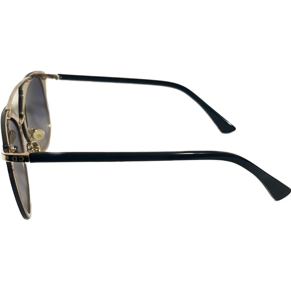 Dior Reflected P Rimless Aviator Sunglasses, Black Frame Purple Gradient Lens - Picture 8 of 10